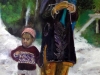 himalaya femme avec enfant